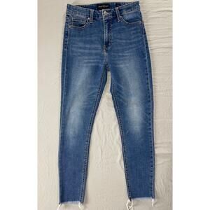 Lucky Brand 'Bridgette Skinny' Raw Cuff Stretch Denim Roller Jeans. Women's 2.